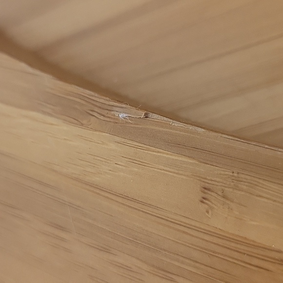 20" Bamboo Staved Cutting Board CheeseServing Platter Leaf Shaped Hidde - Picture 9 of 11